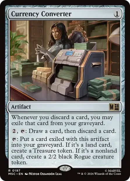 Currency Converter, Marvel Super Heroes Commander — Magic: The Gathering card