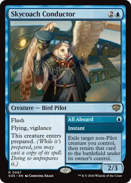 Skycoach Conductor // All Aboard, Secrets of Strixhaven — Magic: The Gathering card