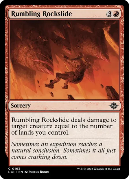 Rumbling Rockslide, The Lost Caverns of Ixalan — Magic: The Gathering card