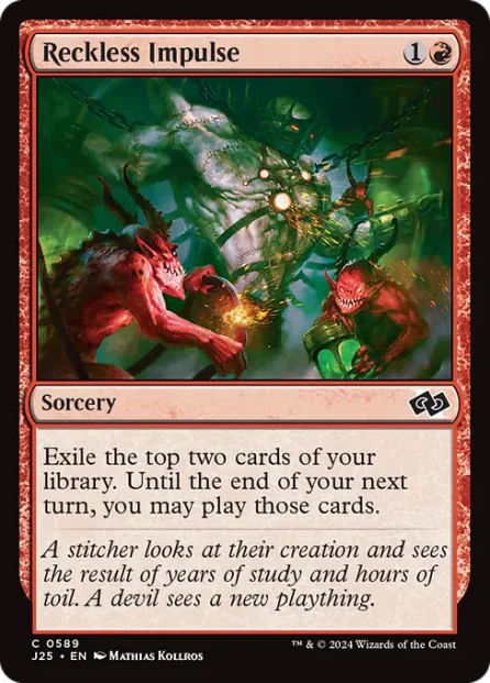 Reckless Impulse, Foundations Jumpstart — Magic: The Gathering card