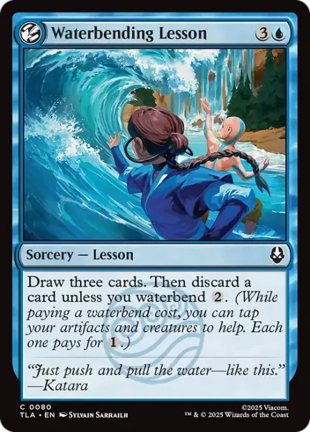 Waterbending Lesson, Avatar: The Last Airbender — Magic: The Gathering card