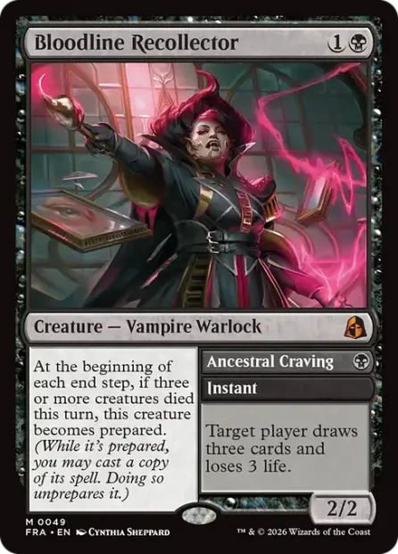 Bloodline Recollector // Ancestral Craving, Reality Fracture — Magic: The Gathering card