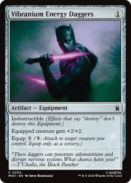 Vibranium Energy Daggers, Marvel Super Heroes — Magic: The Gathering card