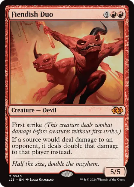 Fiendish Duo, Foundations Jumpstart — Magic: The Gathering card
