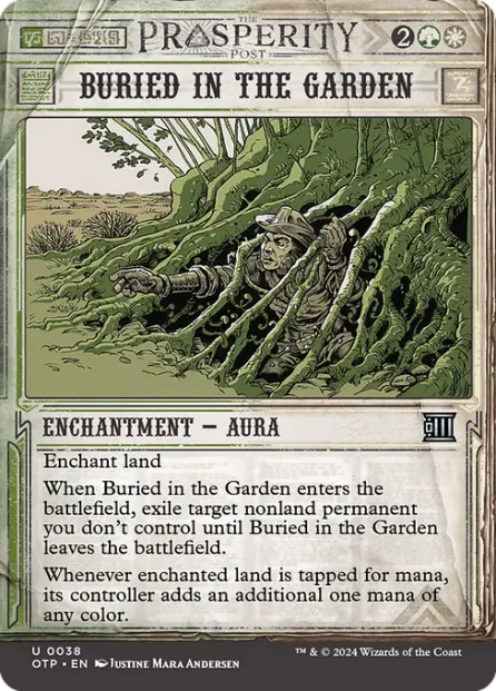 Buried in the Garden, Breaking News — Magic: The Gathering card