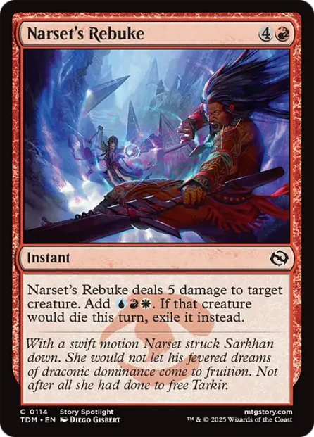 Narset's Rebuke, Tarkir: Dragonstorm — Magic: The Gathering card