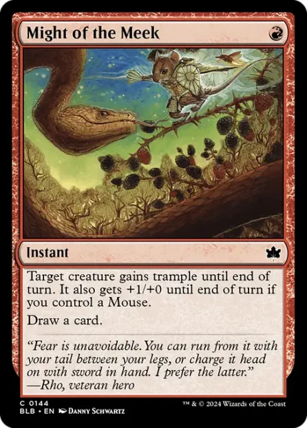 Might of the Meek, Bloomburrow — Magic: The Gathering card