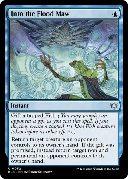 Into the Flood Maw, Bloomburrow — Magic: The Gathering card