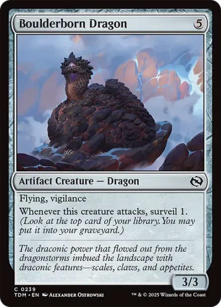 Boulderborn Dragon, Tarkir: Dragonstorm — Magic: The Gathering card