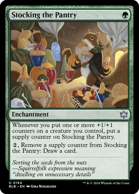Stocking the Pantry, Bloomburrow — Magic: The Gathering card