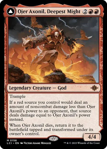 Ojer Axonil, Deepest Might // Temple of Power, The Lost Caverns of Ixalan — Magic: The Gathering card
