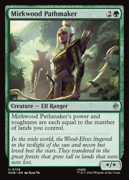 Mirkwood Pathmaker, The Hobbit — Magic: The Gathering card