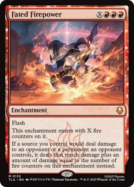 Fated Firepower, Avatar: The Last Airbender — Magic: The Gathering card