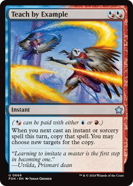 Teach by Example, Foundations — Magic: The Gathering card