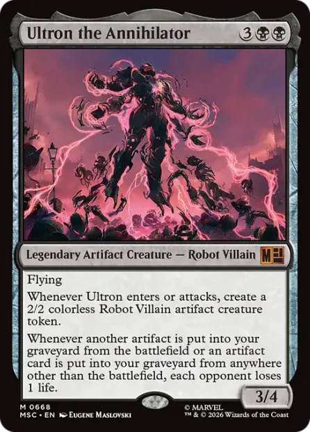Ultron the Annihilator, Marvel Super Heroes Commander — Magic: The Gathering card