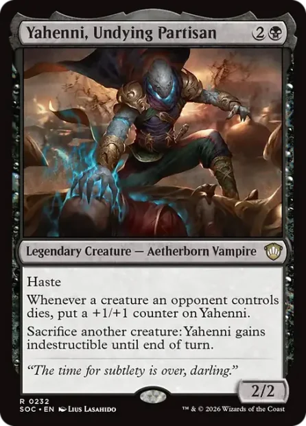 Yahenni, Undying Partisan, Secrets of Strixhaven Commander — Magic: The Gathering card