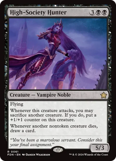 High-Society Hunter, Foundations — Magic: The Gathering card