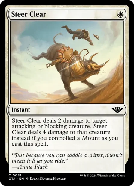 Steer Clear, Outlaws of Thunder Junction — Magic: The Gathering card