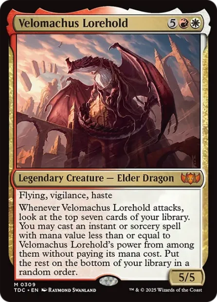 Velomachus Lorehold, Tarkir: Dragonstorm Commander — Magic: The Gathering card