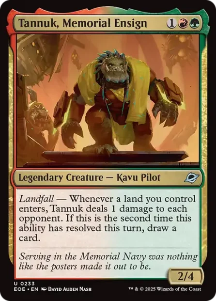 Tannuk, Memorial Ensign, Edge of Eternities — Magic: The Gathering card
