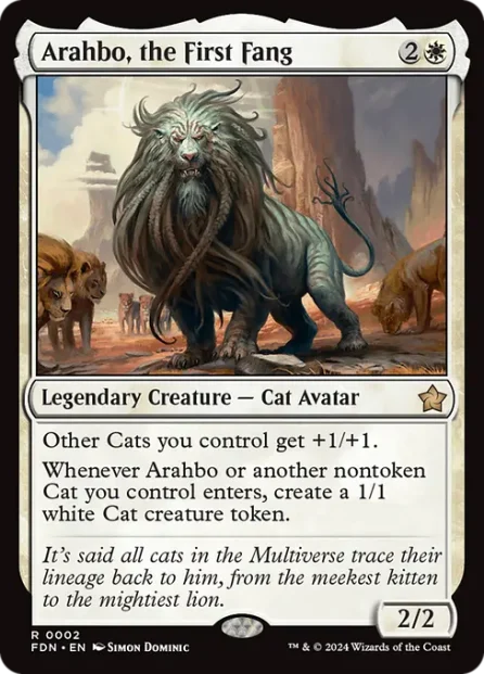 Arahbo, the First Fang, Foundations — Magic: The Gathering card