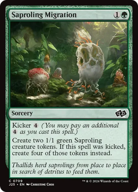 Saproling Migration, Foundations Jumpstart — Magic: The Gathering card