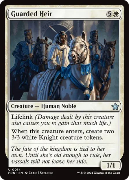 Guarded Heir, Foundations — Magic: The Gathering card