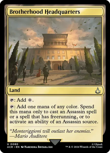 Brotherhood Headquarters, Assassin's Creed — Magic: The Gathering card