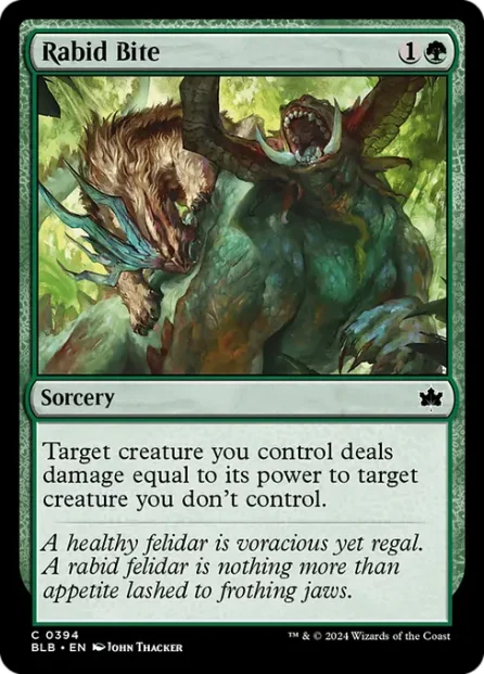 Rabid Bite, Bloomburrow — Magic: The Gathering card