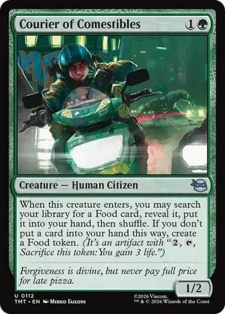 Courier of Comestibles, Teenage Mutant Ninja Turtles — Magic: The Gathering card