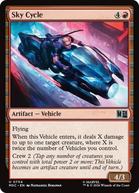 Sky Cycle, Marvel Super Heroes Commander — Magic: The Gathering card