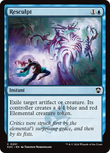 Resculpt, Secrets of Strixhaven Commander — Magic: The Gathering card