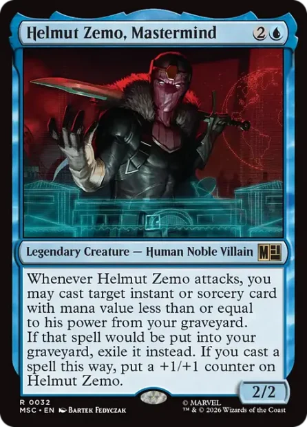 Helmut Zemo, Mastermind, Marvel Super Heroes Commander — Magic: The Gathering card