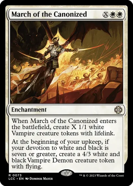 March of the Canonized, The Lost Caverns of Ixalan Commander — Magic: The Gathering card