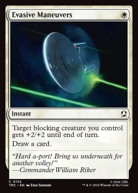 Evasive Maneuvers, Star Trek Commander — Magic: The Gathering card
