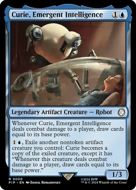 Curie, Emergent Intelligence, Fallout — Magic: The Gathering card
