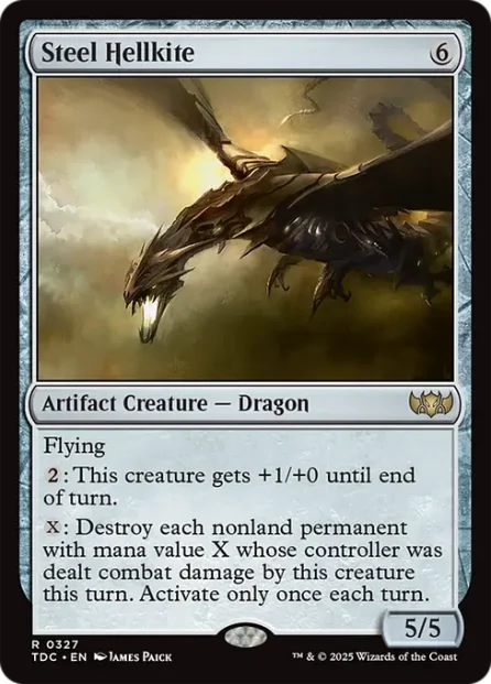 Steel Hellkite, Tarkir: Dragonstorm Commander — Magic: The Gathering card