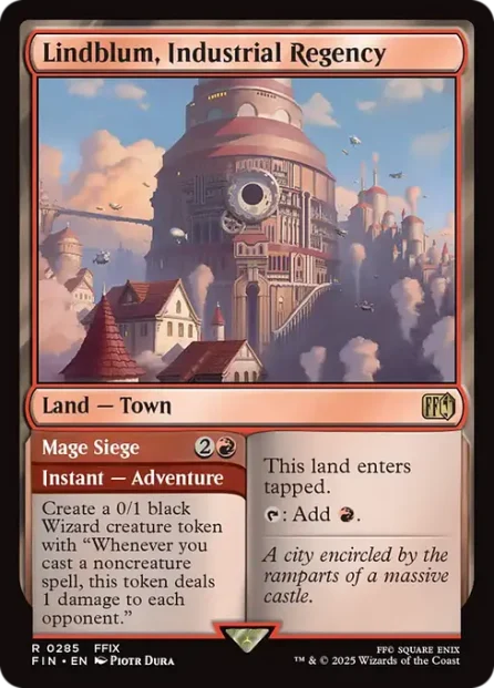 Lindblum, Industrial Regency // Mage Siege, Final Fantasy — Magic: The Gathering card