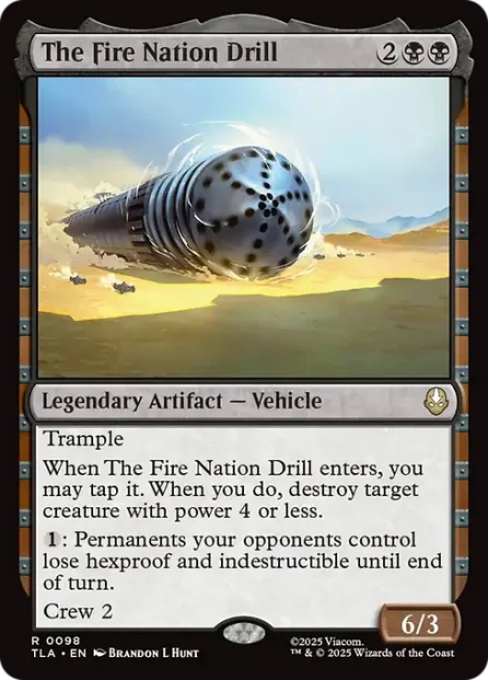 The Fire Nation Drill, Avatar: The Last Airbender — Magic: The Gathering card