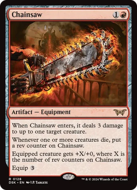 Chainsaw, Duskmourn: House of Horror — Magic: The Gathering card