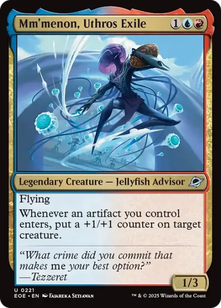 Mm'menon, Uthros Exile, Edge of Eternities — Magic: The Gathering card