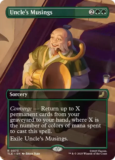 Uncle's Musings, Avatar: The Last Airbender Eternal — Magic: The Gathering card