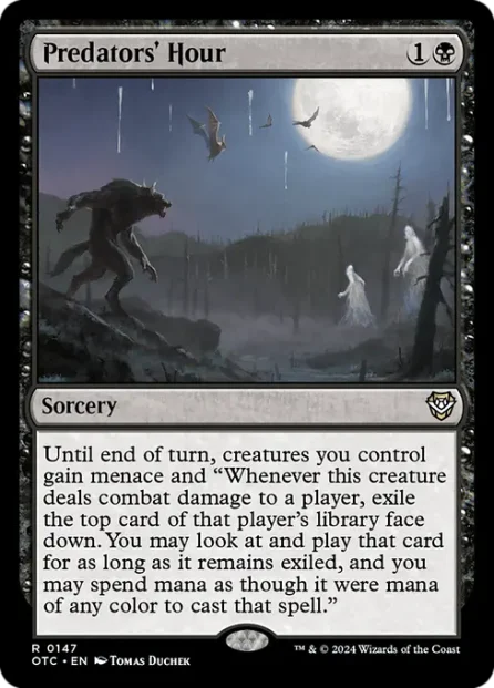 Predators' Hour, Outlaws of Thunder Junction Commander — Magic: The Gathering card