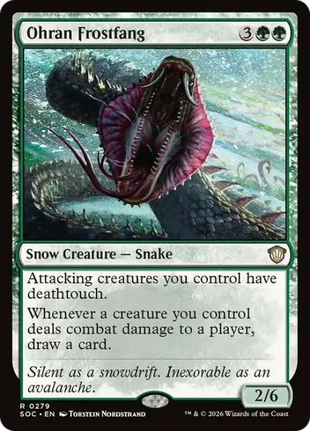 Ohran Frostfang, Secrets of Strixhaven Commander — Magic: The Gathering card