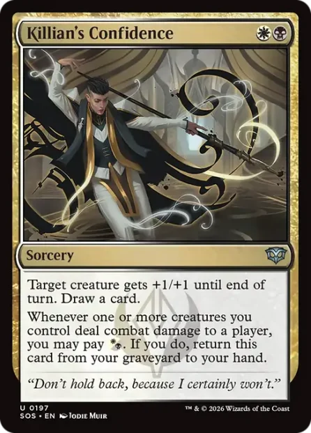 Killian's Confidence, Secrets of Strixhaven — Magic: The Gathering card