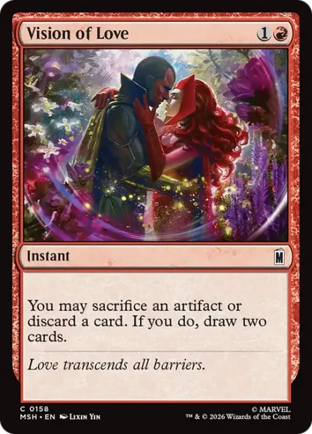 Vision of Love, Marvel Super Heroes — Magic: The Gathering card