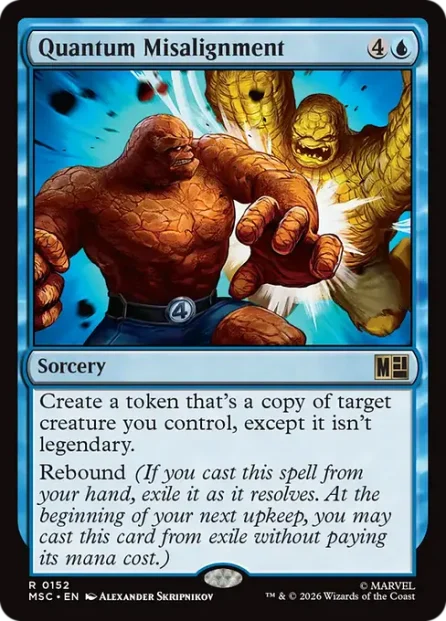 Quantum Misalignment, Marvel Super Heroes Commander — Magic: The Gathering card