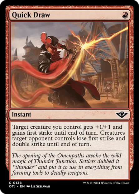 Quick Draw, Outlaws of Thunder Junction — Magic: The Gathering card