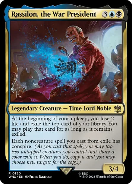 Rassilon, the War President, Doctor Who — Magic: The Gathering card
