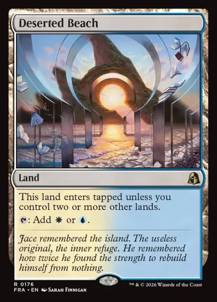 Deserted Beach, Reality Fracture — Magic: The Gathering card